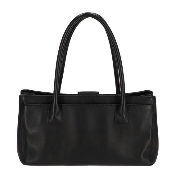 Chanel Turnlock Tote Coco Bag Handbag Mark Leather Executive - Picture 1 of 8